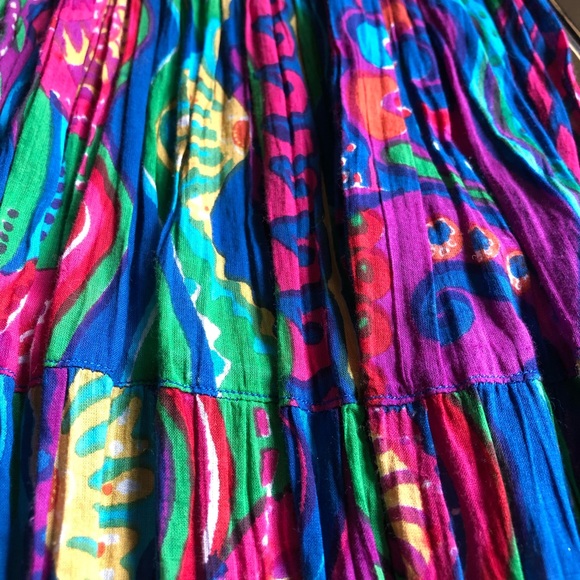 Vintage Phool Skirt. Festival Boho, Hippie Vibrant - Picture 8 of 8